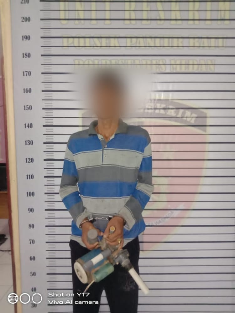 Astaga, Nekat Bongkar SD Negeri, Pria ini Ditangkap Unit Reskrim Polsek Pancur Batu