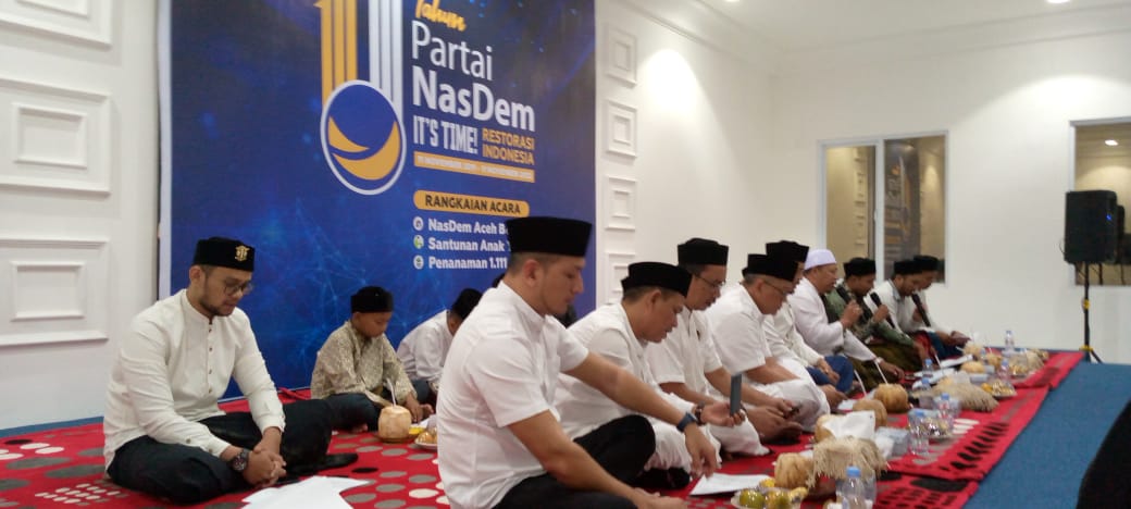 Memperingati HUT ke-11 Partai NasDem, DPW Aceh Gelar Nasdem Bershalawat