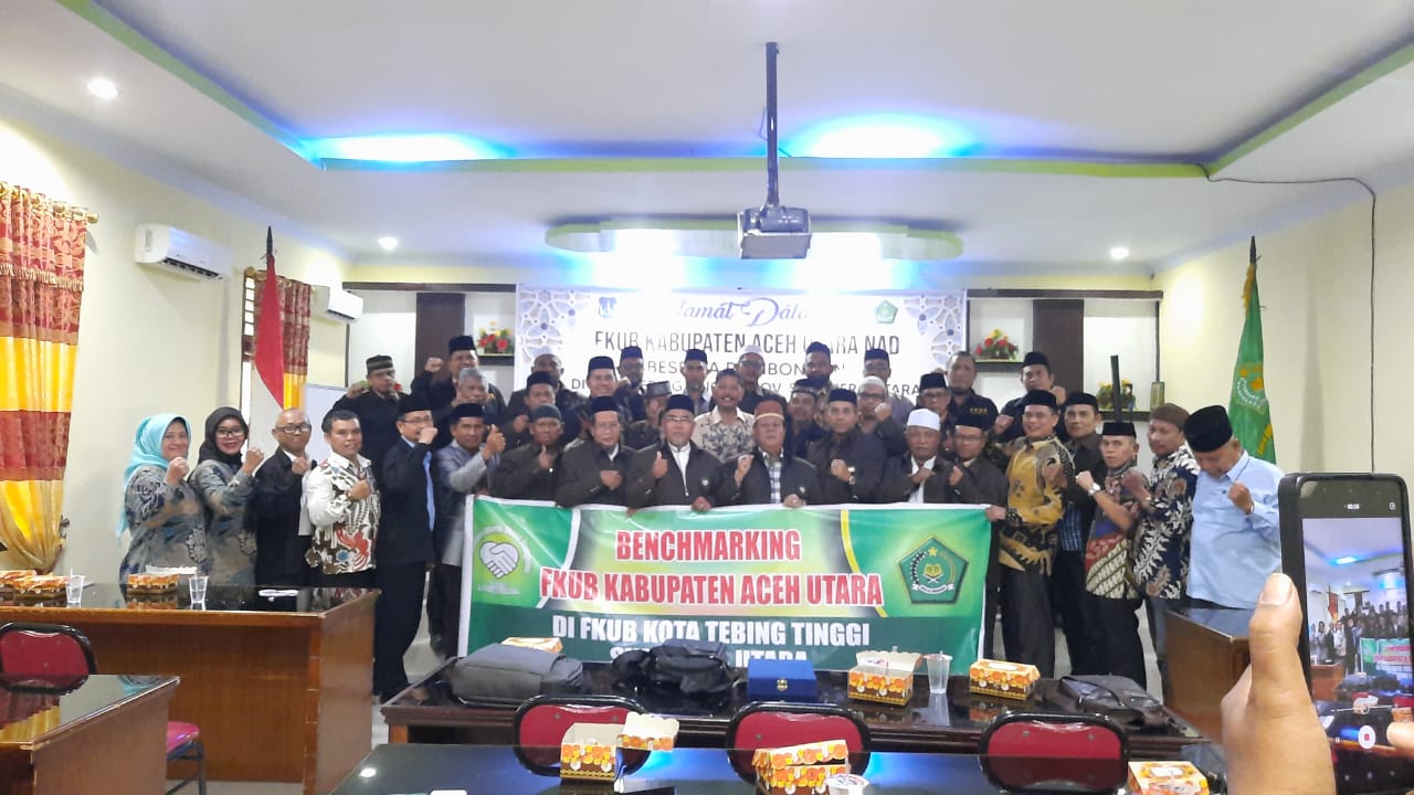 Perkuat Kerukunan, FKUB Aceh Utara Gelar Benchmarking Ke Kota Tebing Tinggi